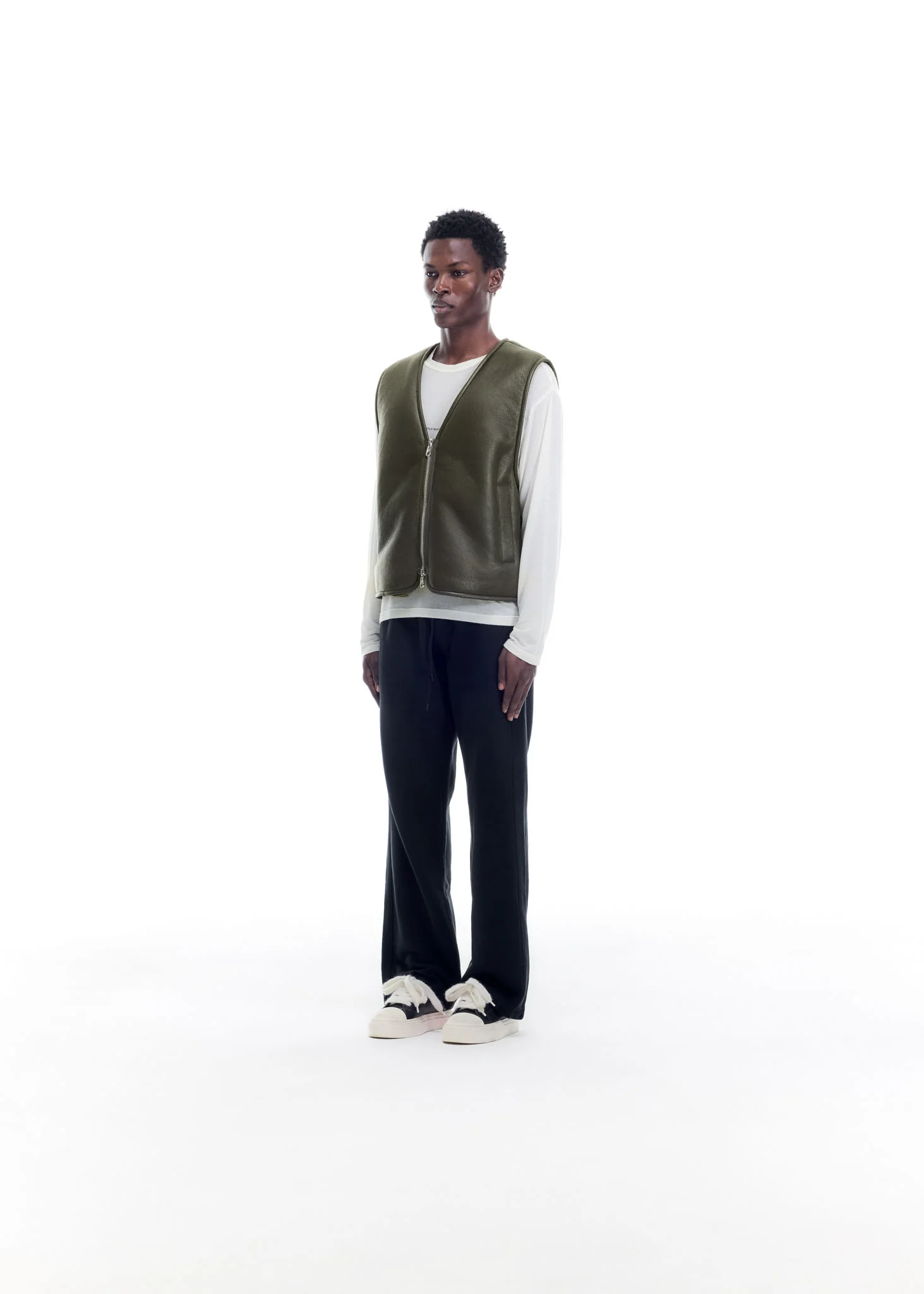 SHEARLING LEATHER VEST - Image 3