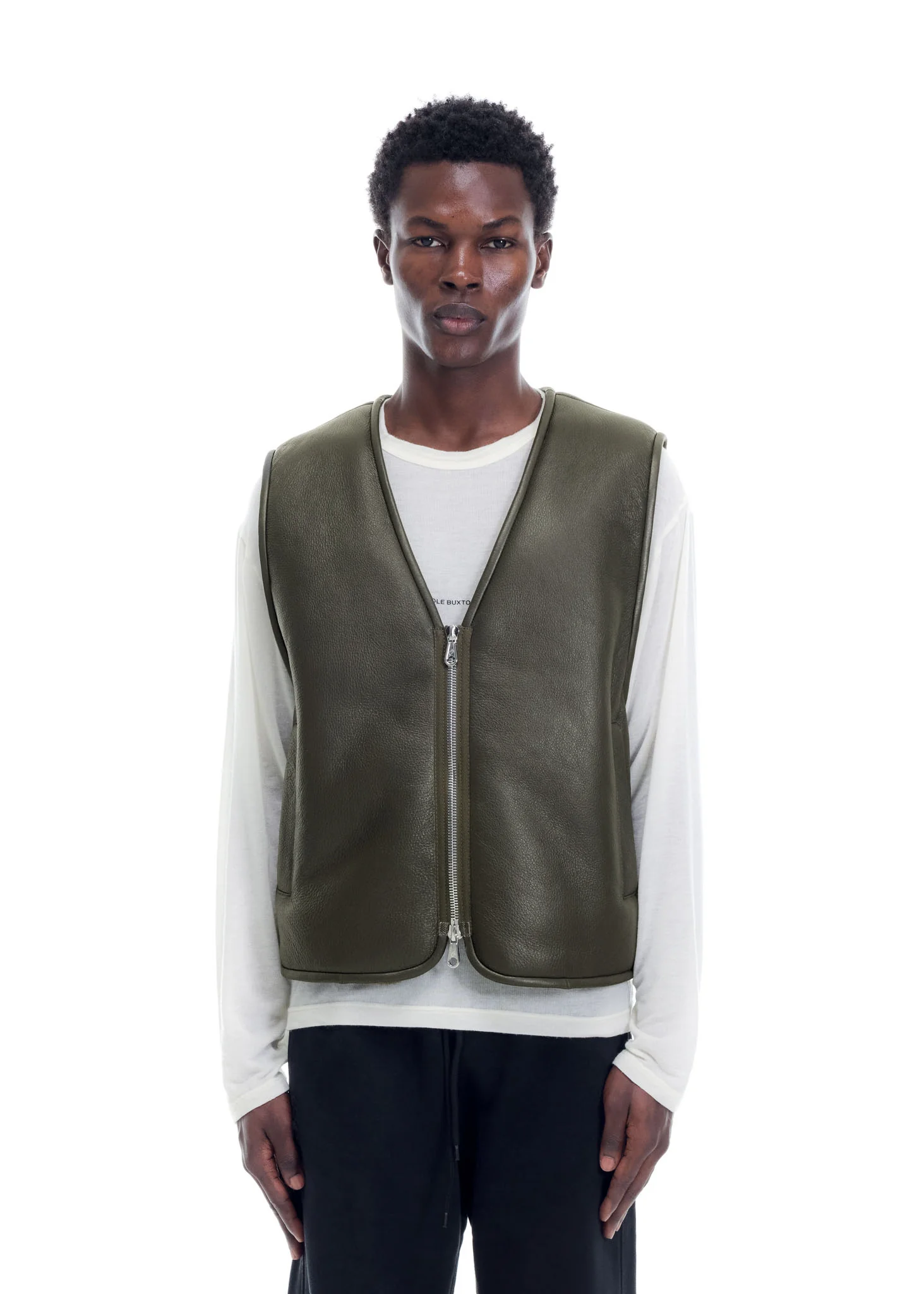 SHEARLING LEATHER VEST - Image 4