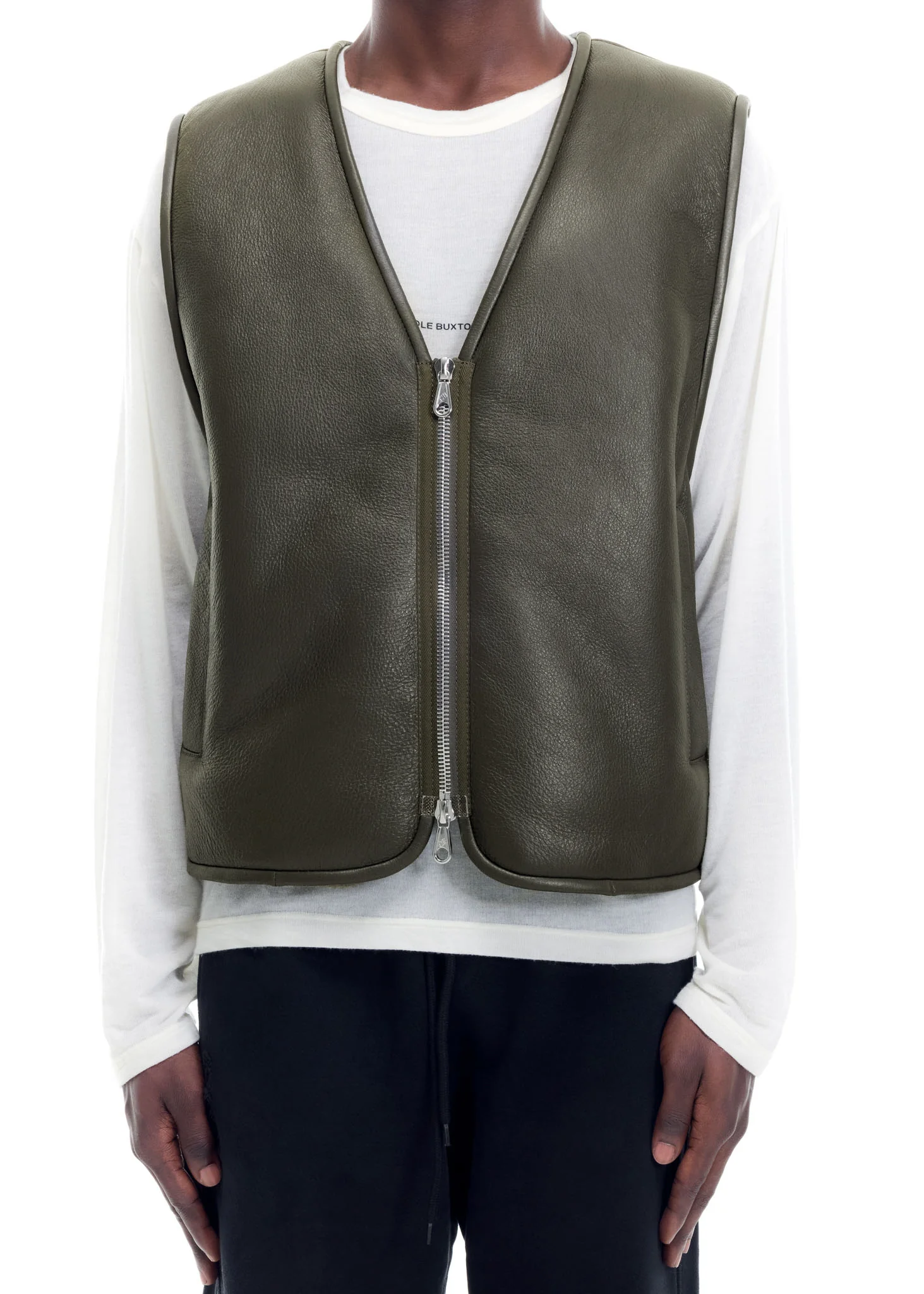 SHEARLING LEATHER VEST - Image 6