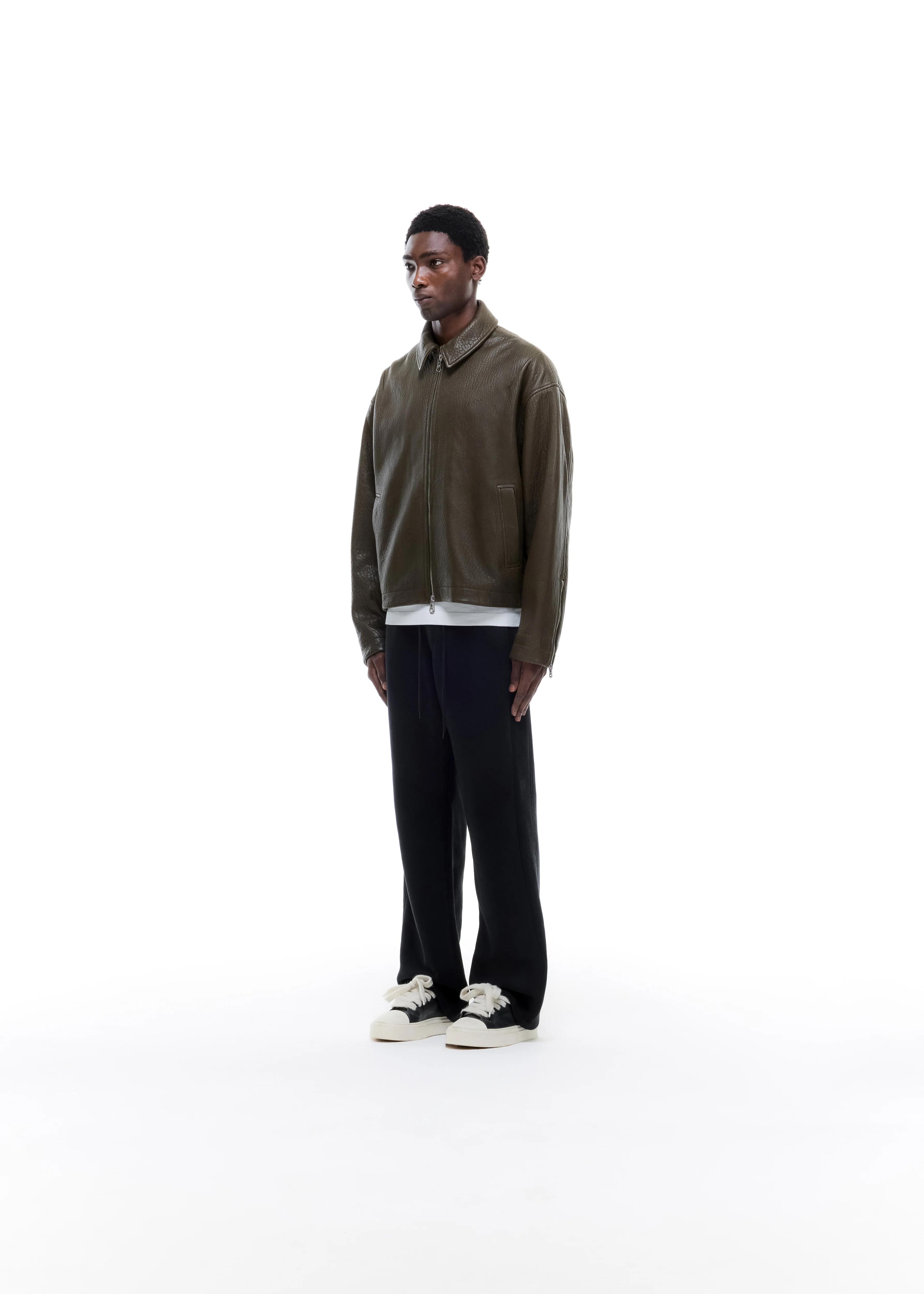 SHRUNKEN LEATHER JACKET - Image 3